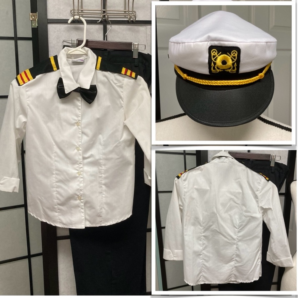 Costume: Military/Cruise Director worn 1x. Teen sized see below for measurements